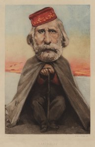 ジュゼッペガリバルディ、イタリアの兵士、政治家、民族主義者 作： Andre Gill